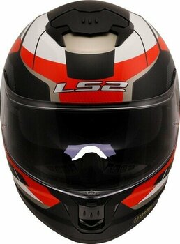 Ls2 Stream 2 Road Mat Siyah-Kırmızı-Beyaz-Gri Kapalı Kask - XL