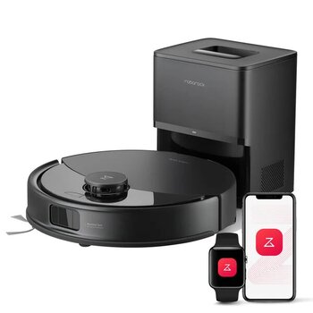 Roborock Q8 Max Pro Plus Çöp İstasyonlu Robot Süpürge-Siyah