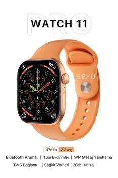 SEYUWATCH Watch 9 Pro Akıllı Saat Iphone ve Android Tüm Telefonlara Uyumlu Smartwatch Uyumlu