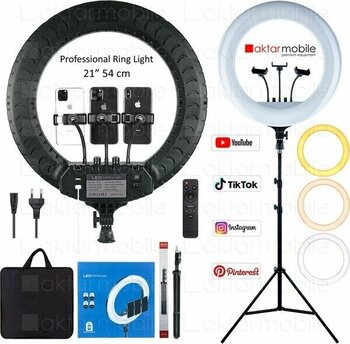 Ring Light LED Işık Halkası 21’’ 54 cm Profesyonel Stüdyo Işığı ve 210 cm Monopod+Taşıma Çantası