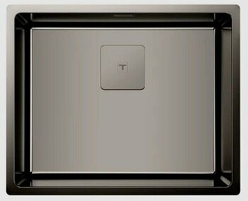 115000024-TEKA Flexlinea RS15 50.40 Titanium Çelik Eviye - Parlak Krom