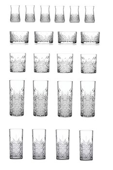 Paşabahçe Timeless Su Bardağı Seti Takımı - 22 Prç. Bardak Çeyiz Seti Takımı