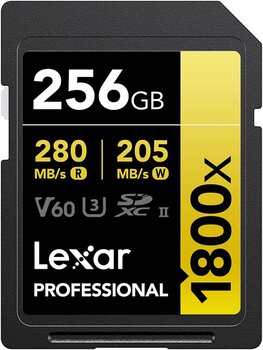 Lexar Gold Serisi Profesyonel 1800x 256GB UHS-II U3 SDXC Hafıza Kartı