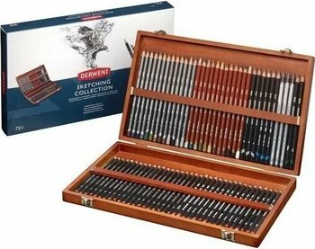 Derwent Sketching 72 Renk Eskiz Kalem Seti