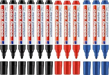 Edding 260 Beyaz Tahta Kalemi 12'li Set