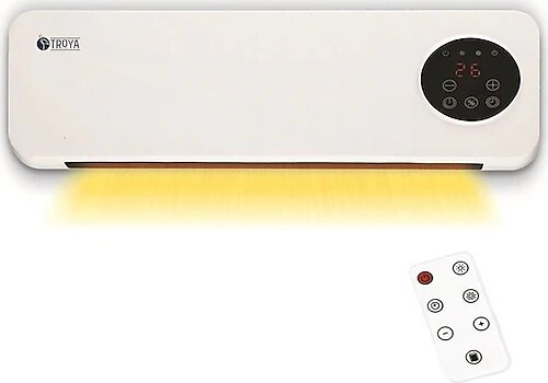 Troya TR-528 Uzaktan Kumandalı 2000 W Duvar Tipi Fanlı Isıtıcı