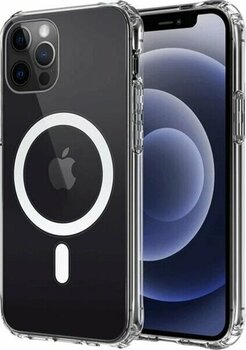 Apple iPhone 12 / 12 Pro Kılıf Wireless Şarj Destekli Şeffaf Azn-Magneticsafe - Azn-Magneticsafe