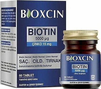 Bioxcin Biotin 5000 Mcg Çinko 15 Mg 60 Tablet