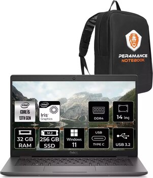 Dell Latitude 3440 İ5-1335U 32Gb Ram 256Gb Ssd 14'' Fhd W11Pro Dizüstü Bilgisayar & Per4 Çanta