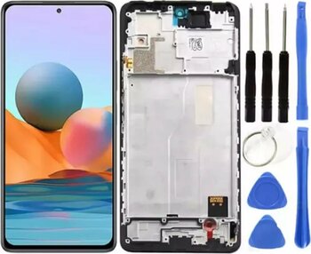 Xiaomi Redmi Note 10 Pro Uyumlu Çıtalı HK Lcd Ekran Dokunmatik + Tamir Seti