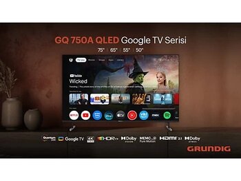 Grundig 50 Gq 750 A 4K Ultra Hd 50" 127 Ekran Uydu Alıcılı Google Smart Qled Tv