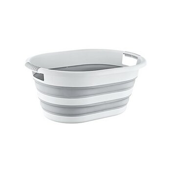 Magic Katlanır Çamaşır Selesi 38 Litre - Siyah - Beyaz
