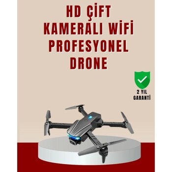 Katlanabilir 4K Kamera Drone Uzaktan Kumandalı Profesyonel Drone - Siyah