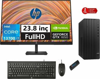 Hp 290 Pro G9 Intel Core I7 13700 32GB 512GB SSD 4GB/GTX1650 23.8 Monitör WINDOWS11PRO Masaüstü Blgisayar 6624A8ET52+ZETTAUSBBELLEK