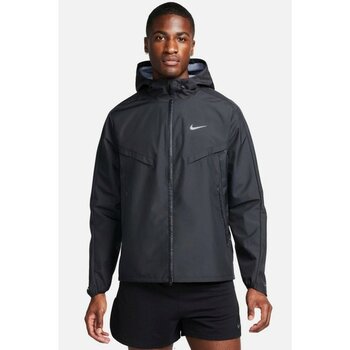 Nike Running Storm Fit Windrunner Hoodie Jacket Erkek Su Itici Kapüşonlu Reflektörlü Yürüyüş Koşu Ceketi Siyah - XL