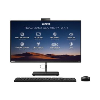 Lenovo ThinkCentre Neo 30A G3 Intel Core i5-12450H 32GB 1TB SSD 27 Fdos All In One 12CBA00RTR 006