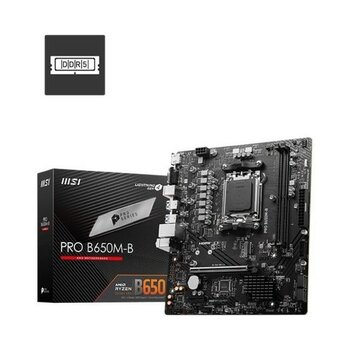 Msı Pro B650M-B Ddr5 6800MHZ 1xvga 1xhdmı 1xm.2 USB 3.2 Am5 Matx (Amd Am5 7000 Serisi Ile Uyumlu )