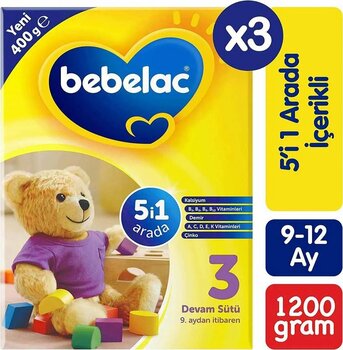 Bebelac 3 Devam Sütü 400 g 9-12 Ay x3 Avantaj Paket