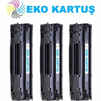 Eko Kartuş Hp 505A 280A) Ekonomik Avantajlı 3’Lü Paket Muadil Toner
