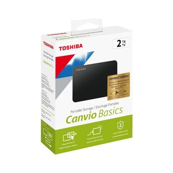 Toshiba Canvio Basics Hdtb420ek3ab 2 Tb 2.5" Usb 3.2 Gen 1 Taşınabilir Disk + Type-c Adaptör Siyah