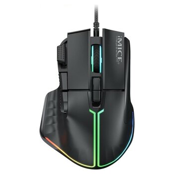 Exonix iMICE T-50 12800 Dpi 8 Makrolu Gaming Oyuncu Mouse - Siyah