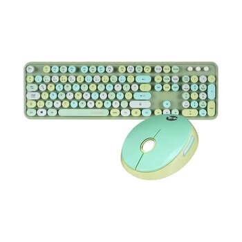 Everest Km-6282 Kablosuz Q Multimedia Klavye Mouse Set (i̇thalatçı Garantili) Yeşil