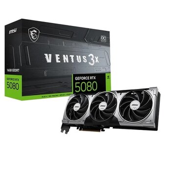 Msı Rtx5080 16Gb Ventus 3X Oc 16G Gddr7 256Bit Hdmı Dp Pcıe 5.0