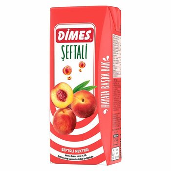Dimes Şeftali Nektarı Meyve Suyu 200 Ml