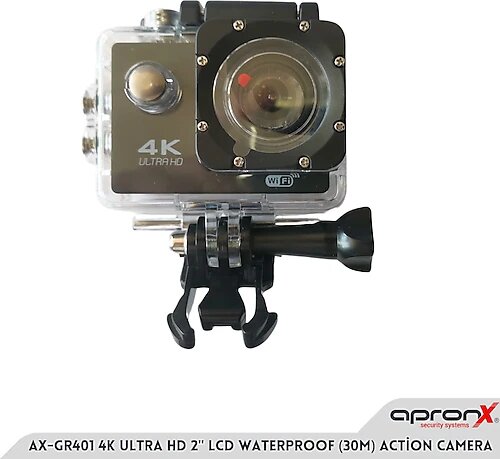 Apronx AX-GR401 4K Ultra Hd 2" LCD Waterproof (30M) Action Camera