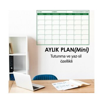 Cengo 56X85 cm Aylık Planlayıcı Takvim Çizelgesi Doldurulabilir Kağıt