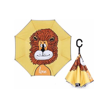 Çocuk Şemsiye Ters Şemsiye Lion