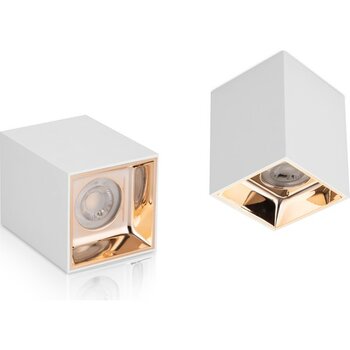 Ultras Pera Dekoratif Sıvaüstü Kare LED Spot Aydınlatma - Altın