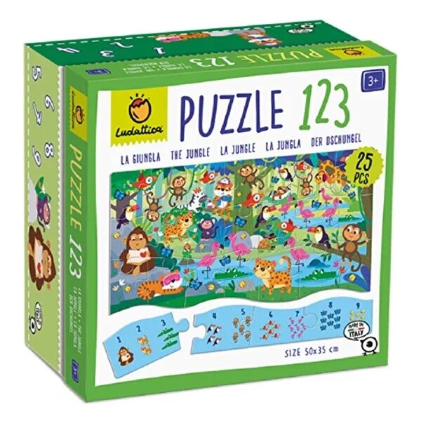 Ludattica 123 Orman 25 Parça Puzzle