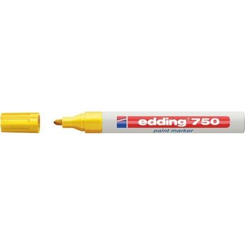 Edding 750 Markör (Dekor) Boya Kalemi 2-4 Mm Sarı Yuvarlak Uçlu (10 Lu Kutu) - Yok