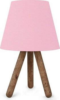 Hepsi Home Pratik Ahşap Üç Ayaklı Abajur AYD-1967 - Pembe