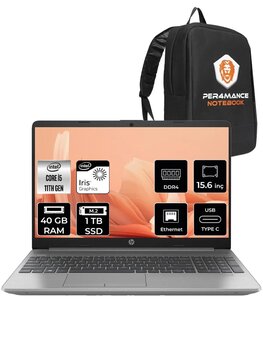 Hp 250 G8 I5 1135g7 40gb Ram 1tb Ssd 15.6'' Fhd Fdos 853u8es & Per4 Çanta