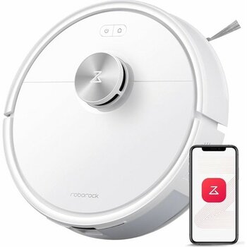 Braventa Collection Roborock Q8 Akıllı Robot Süpürge Beyaz 10.000 Pa Hyperforce Emiş Gücü, Beyaz