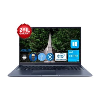 Asus Vıvobook I3-1215U 12 Gb 512 Gb Sdd X1502za-Ej0670a19 15.6"W10 Pro Taşınabilir Bilgisayar