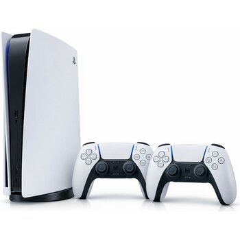 Sony Playstation 5 Slim CD Edition 1 Tb + 2 Dualsense Kablosuz Kol(Ithalatçı Garanti) - 2. Kol Oyun Konsolu - Beyaz