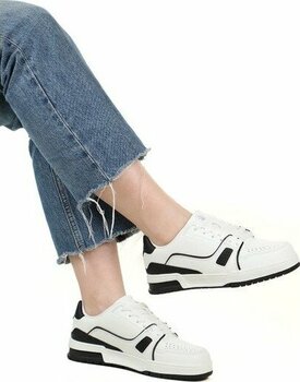 Lumberjack Penita Memory Foam Cilt Unisex Sneaker Ayakkabı - 40 - Beyaz - Siyah