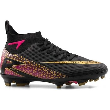 Siyah Altın Detaylı Çim Saha Futbol Ayakkabısı – Profesyonel Krampon - 41 - Siyah - Altın
