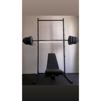 PremiumPort Düşük Sallantılı Bench Squat Rack Standı, Güçlü ve Stabil Tasarım - Seçenek 1
