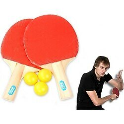 Masa Tenisi Seti Pinpon 2 Raket 3 Top