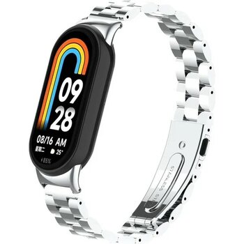 Xiaomi Mi Band 9 Krd-04 Metal Gümüş Akıllı Bileklik Kordonu