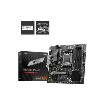 Msı Pro B650M-P B650 Ddr5 VGA Glan 2.5g Matx Hd Dp Us3 2xm2 Rgb Am5 Amd Anakart