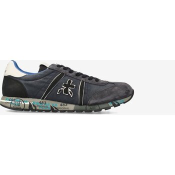 Premiata Erkek Logo Kabartma Desenli Kumaş ve Süet Detaylı Rahat Taban Gri Sneaker Lucy 7770-ANTRASİT - 43