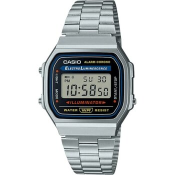 Casio RETRO A168WA-1WDF Erkek Kol Saati Metal Kasa Suya Dayanıklı 3 ATM Kronometreli