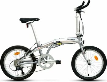 Carraro Flexi Argento Gümüş Krom Kırmızı Katlanır Bisiklet