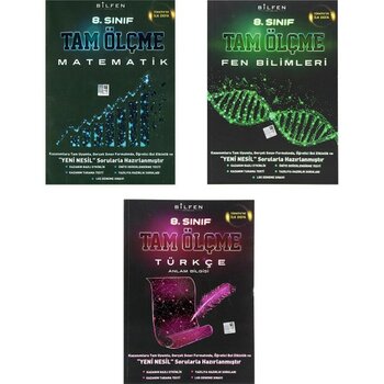 Bilfen Yayınları 8. Sınıf Matematik Fen Türkçe Inkılap Tarihi Tam Ölçme Seti - 4 Kitap