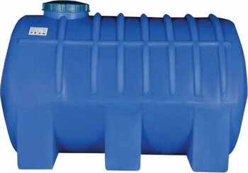 Akro Su Deposu 2000 Litre Yatay Mavi - Beyaz Renk - 2000 LİTRE YATAY MAVİ